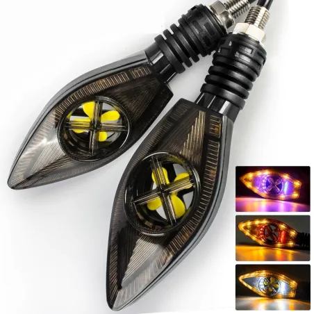 Motor richtingaanwijzers / richtingaanwijzers - super helder - LED / DRL 12V - 2 stuksRichtingaanwijzers