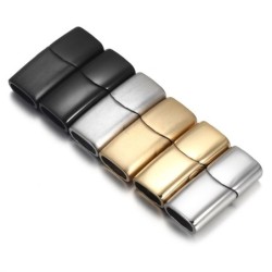 Magnetische gesp - sluiting - voor leren koord armbanden - roestvrij staal - DIY - 2 stuksArmbanden