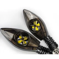Motorcycle turn / signal lights - super bright - LED / DRL 12V - 2 piecesTurning lights