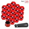 Velgafdekking - beschermmoeren - met clip - 17 mm - 20 stuksWiel onderdelen