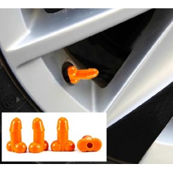 Autoband wielventielen - lichtgevende doppen - penisvormig - 4 stuksVentieldoppen