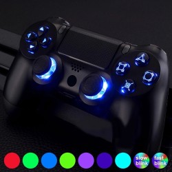 Multi-kleuren verlichte D-pad - thumbsticks - DTF-knoppen - LED - kit voor PS4-controllerReparatie