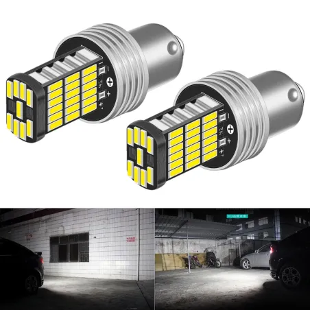Car light bulb - waterproof - LED - DRL - P21W 1156 BA15S - 12V DC - 2 piecesTuning