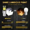 Car light bulb - waterproof - LED - DRL - P21W 1156 BA15S - 12V DC - 2 piecesTuning