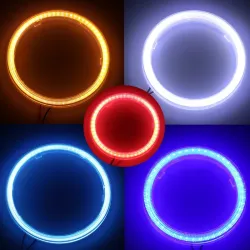 Car / motorcycle headlight - COB - LED - DRL - angel eye - Halo Ring lamp - 12VLights