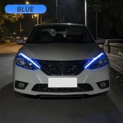 Car LED strip - DRL - turn signal light - flexible - waterproof - 12V - 2 piecesTuning