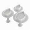 Koekjesvorm - decoratieve glazuurzuiger - bladvorm - 3 stuksBakvormen
