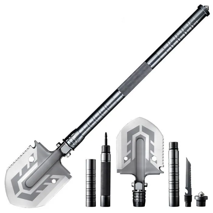 Multifunctionele schop - tuin / militair / kampeergereedschap - opvouwbaarSurvival gereedschap