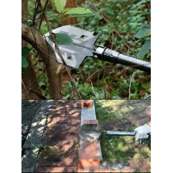 Multifunctionele schop - tuin / militair / kampeergereedschap - opvouwbaarSurvival gereedschap