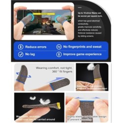Thumb cover - finger sleeve - anti-slip - non-scratch - for touch screen / gaming - 2 piecesVideo Games