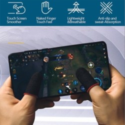 Duimcover - vingerhoes - antislip - krasvast - voor touchscreen / gaming - 2 stuksSpelcomputer