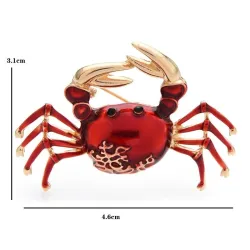 Elegant brooch - crab shapedBrooches