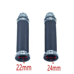 Stuurgrepen voor motorfietsen - rubberen kappen - 22 mm / 24 mmHand Grips & End
