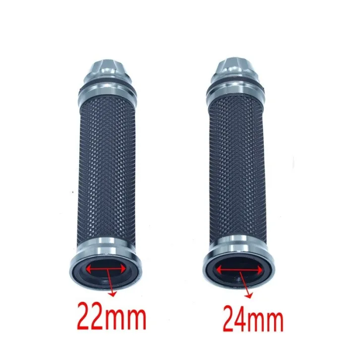 Stuurgrepen voor motorfietsen - rubberen kappen - 22 mm / 24 mmHand Grips & End