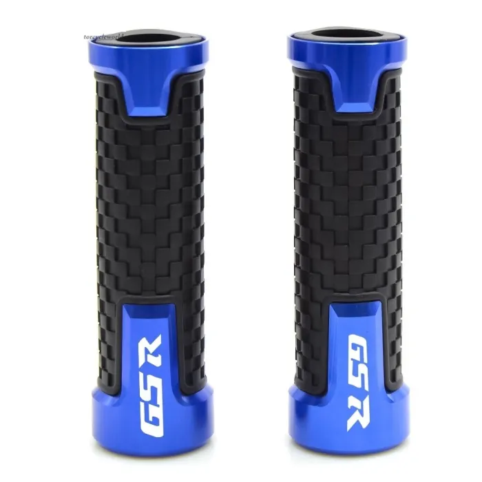 Handvatten motorfiets - aluminium / rubber - 22 mm - voor Suzuki / universeelHand Grips & End