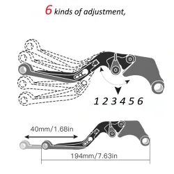 Remhendel / koppelingshendel / stuurgreep - voor Yamaha-motorfietsenInstrumenten