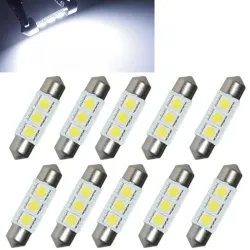36mm LED 5050 autolamp 12V 0,9W - 10 stuksLED