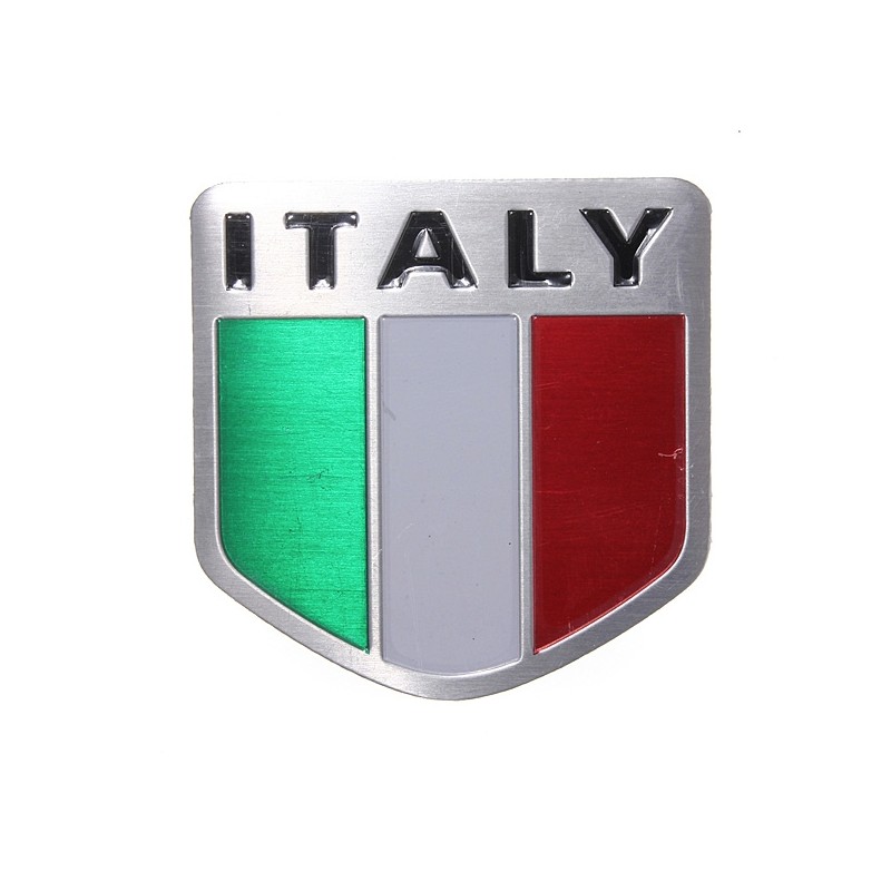 Italiaanse vlag - embleem van Italië - metalen autostickerStickers