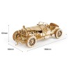 Wooden building blocks - self assembly - movable steam train / car / jeep / truckConstruction