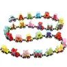 Magnetische treinen / auto's met letters / cijfers / insecten - houten - educatief speelgoedConstructie