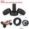 Wheel tires - 75mm - upgraded version - for Wltoys 144001 MN99S MN90 MN86 RC cars - 4 piecesR/C car