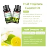 Essentiële oliën van fruit - aardbei / mango / watermeloen / passievrucht - voor diffusers / baden / cosmetica - 10 stuksLuch...