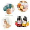 Essentiële oliën van fruit - aardbei / mango / watermeloen / passievrucht - voor diffusers / baden / cosmetica - 10 stuksLuch...