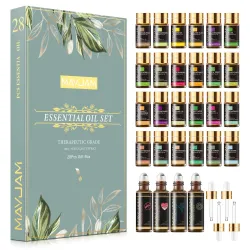 Puur natuurlijke etherische oliën - voor massage / baden / diffusers - 28 stuksLuchtbevochtigers