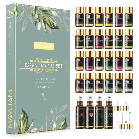 Puur natuurlijke etherische oliën - voor massage / baden / diffusers - 28 stuksLuchtbevochtigers