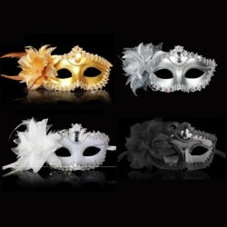 Sexy Venetiaans oogmasker - met diamanten / veren / bloemen - voor Halloween / maskeradesMaskers