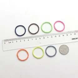 Elastische haarbanden - kleurrijk nylon - 50 stuksHaarspelden