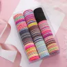 Elastische haarbanden - kleurrijk nylon - 50 stuksHaarspelden