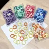 Kleurrijke nylon haarelastieken - 50 stuksHaarspelden