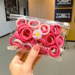 Kleurrijke nylon haarelastieken - 50 stuksHaarspelden