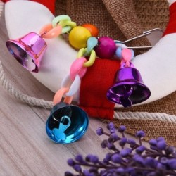 Kleurrijk speelgoed voor vogels / papegaaien - hangende ketting met belletjesVogels