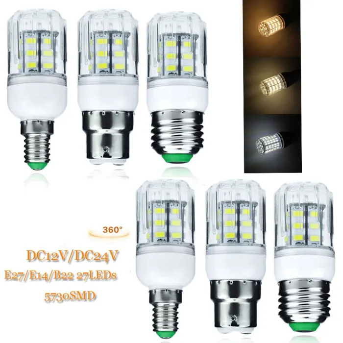 E26 - E27 - E14 - E12 - B22 - GU10 - G9 - 12V-24V - 5730 SMD - LED-lampE14