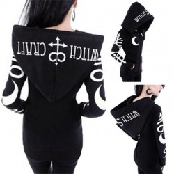 Gothic punk Witch - hoodie met rits - Witch CraftHoodies & Truien