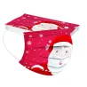 Beschermende gezichts-/mondmaskers - wegwerp - 3-laags - voor kinderen - kerstprint - 50 stuksMondmaskers