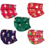 Beschermende gezichts-/mondmaskers - wegwerp - 3-laags - voor kinderen - kerstprint - 50 stuksMondmaskers