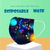 Protective face / mouth masks - disposable - 3-ply - for children - colorful stars - 50 piecesMouth masks