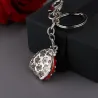 Metalen sleutelhanger - met lieveheersbeestje / strassSleutelhangers