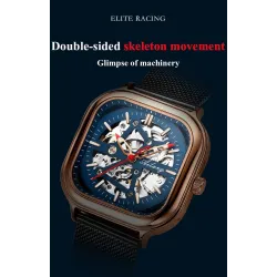 Skeleton Design - Black Technology - automatisch herenhorloge - waterdichtHorloges