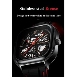 Skeleton Design - Black Technology - automatisch herenhorloge - waterdichtHorloges
