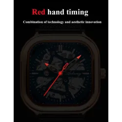 Skeleton Design - Black Technology - automatisch herenhorloge - waterdichtHorloges