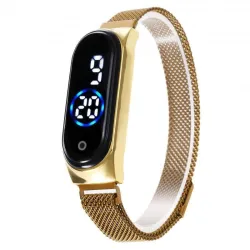 Elegant dameshorloge - touchscreen - digitaal - LED - met magnetische gespHorloges