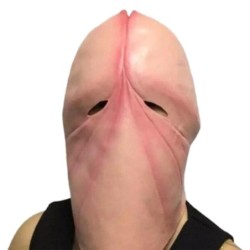 Full face latex mask - for adults - funny penis shaped - Halloween / masqueradesMasks