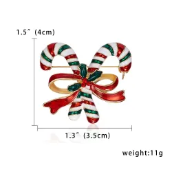Fashionable Christmas brooches - with crystals - hat - socks - double candy caneBrooches