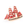 Elegante broche - met rode zeilbootBroches