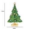 Sneeuwende kerstboom - met strassteentjes - elegante brocheBroches
