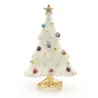 Sneeuwende kerstboom - met strassteentjes - elegante brocheBroches